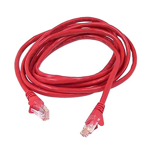 Red Belkin A3L791-15-RED-S 15-Feet CAT 5E RJ45 Patch Cable