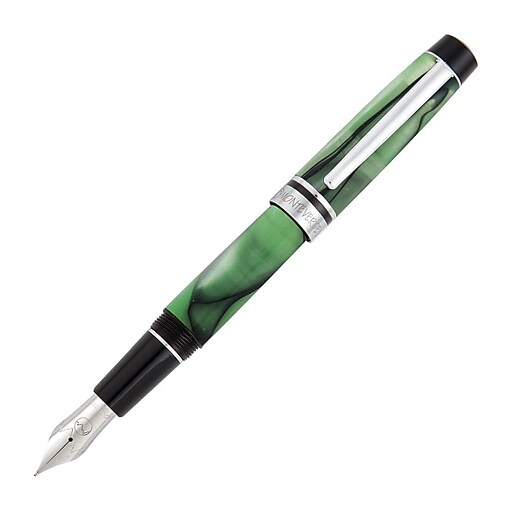 Monteverde® Prima™ Fountain Pen, Broad Nib, Green Swirl at Staples