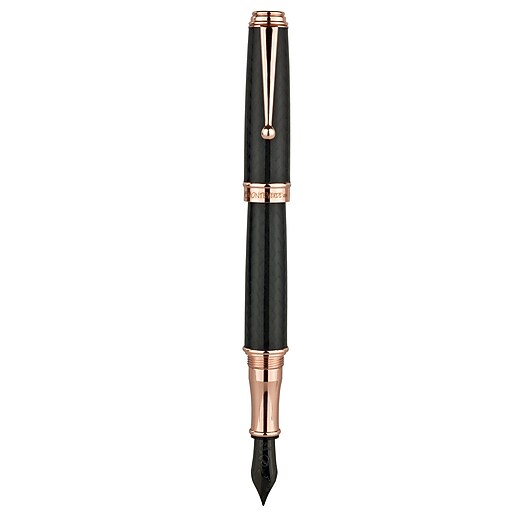 Monteverde® Invincia™ Deluxe Fountain Pen, Stub Nib, Rose Gold Staples