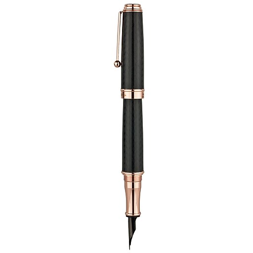 Monteverde® Invincia™ Deluxe Fountain Pen, Stub Nib, Rose Gold Staples