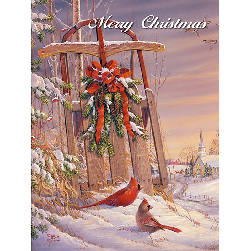 LANG® Wintertime Cardinal Boxed Christmas Cards image 1