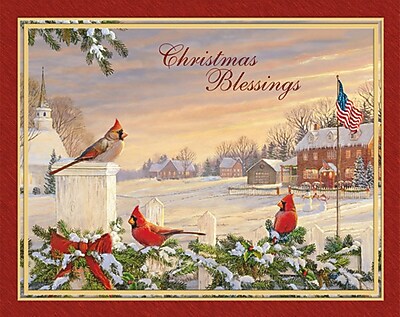 Shop Staples for LANG® Colors Of Christmas Boxed Christmas Cards