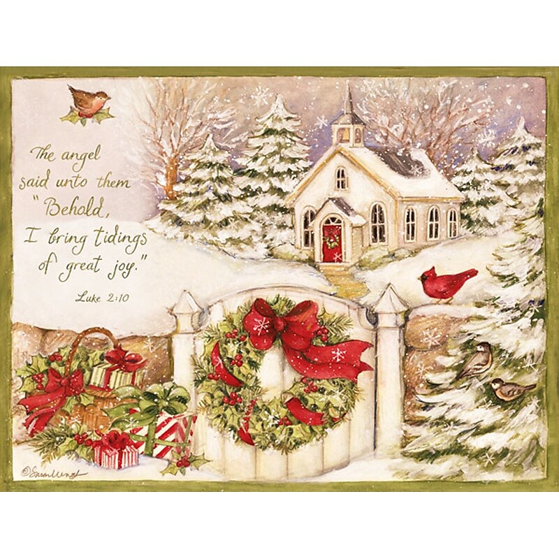 LANG Gifts Of Christmas Boxed Christmas Cards with Envelopes,  6 7/8" x 5 3/8", 18/Pack (1004676) image 1