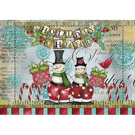 LANG® Artisan Snowman Friends Petite Christmas Cards Staples