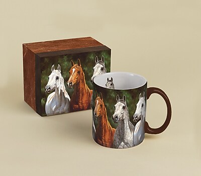 UPC 739744138426 product image for LANG Horses in the Mist Heads Up 14 oz. Coffee Mug | upcitemdb.com