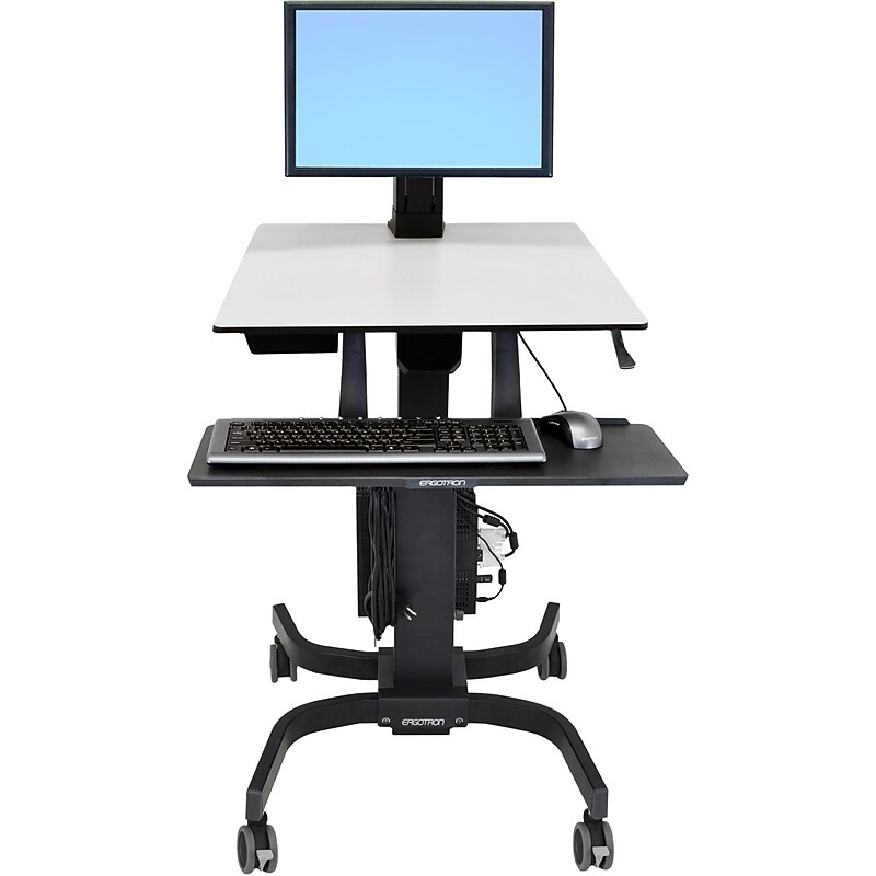 Ergotron WorkFit-C Single HD Sit-Stand 25"H Adjustable Desk (24-216-085) image 1