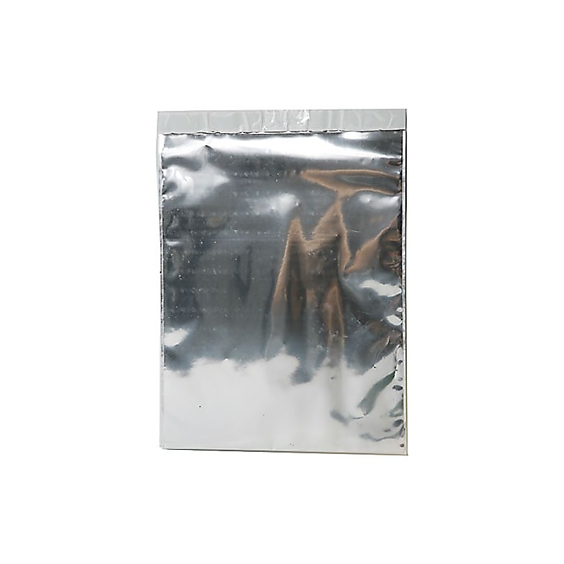 JAM Paper 9 x 12 Open End Foil Envelopes with Self-Adhesive Closure, Silver, 25/Pack (1323293) image 1