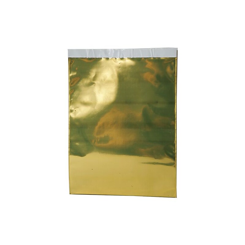 JAM Paper 9 x 12 Open End Foil Envelopes with Self-Adhesive Closure, Gold, 100/Pack (01323291B) image 1