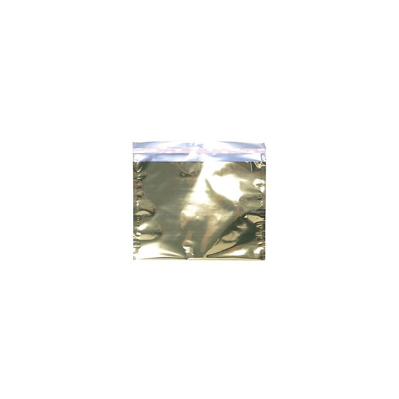 JAM Paper 9.5 x 12 Booklet Foil Envelopes with Self-Adhesive Closure, Gold, 25/Pack (1325661) image 1