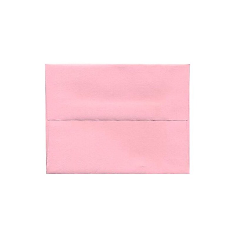 JAM Paper A2 Invitation Envelopes, 4.375 x 5.75, Baby Pink, 25/Pack (155623) image 1