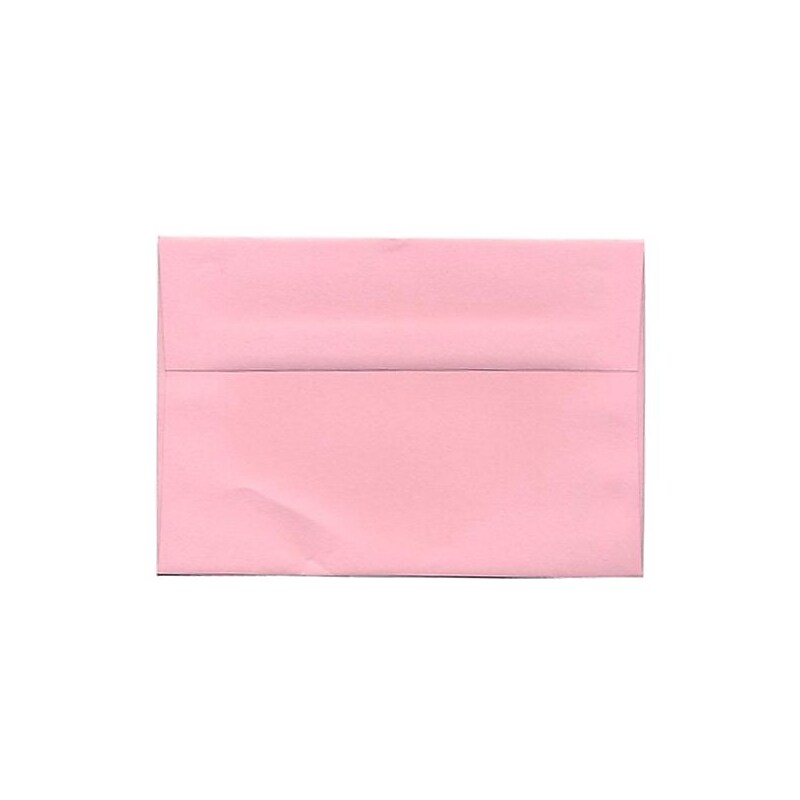 JAM Paper A9 Invitation Envelopes, 5.75 x 8.75, Baby Pink, 25/Pack (155698) image 1
