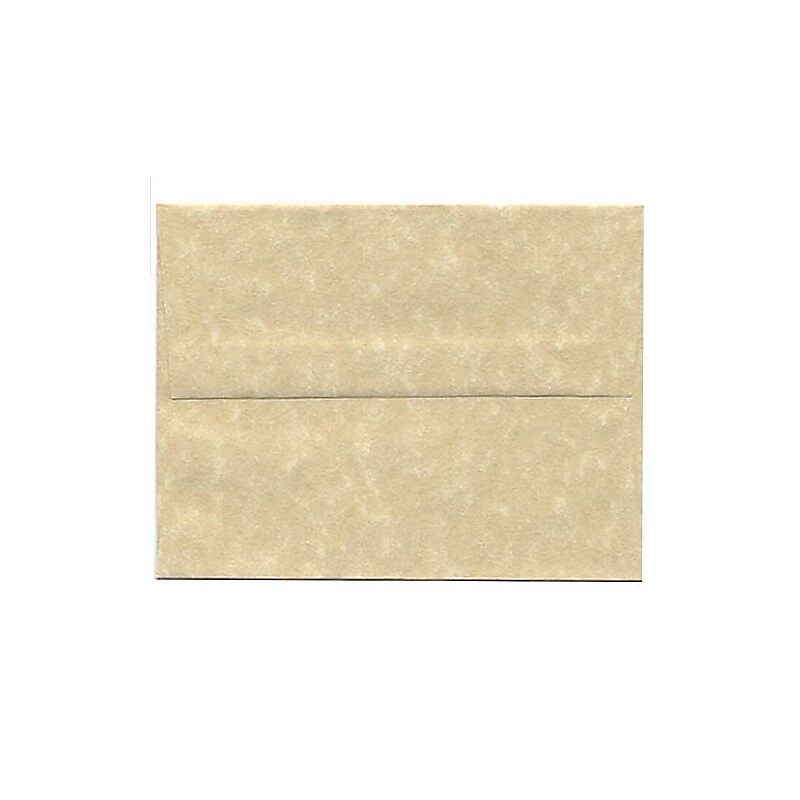 JAM Paper A2 Parchment Invitation Envelopes, 4.375 x 5.75, Brown Recycled, 25/Pack (53447) image 1