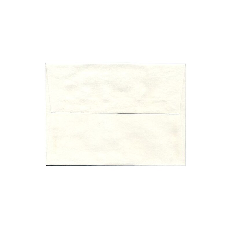 JAM Paper A6 Parchment Invitation Envelopes, 4.75 x 6.5, White Recycled, 25/Pack (56309) image 1