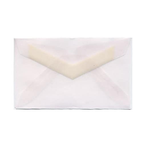 JAM Paper® 3drug Mini Small Envelopes, 2 5/16 x 3 5/8, Clear