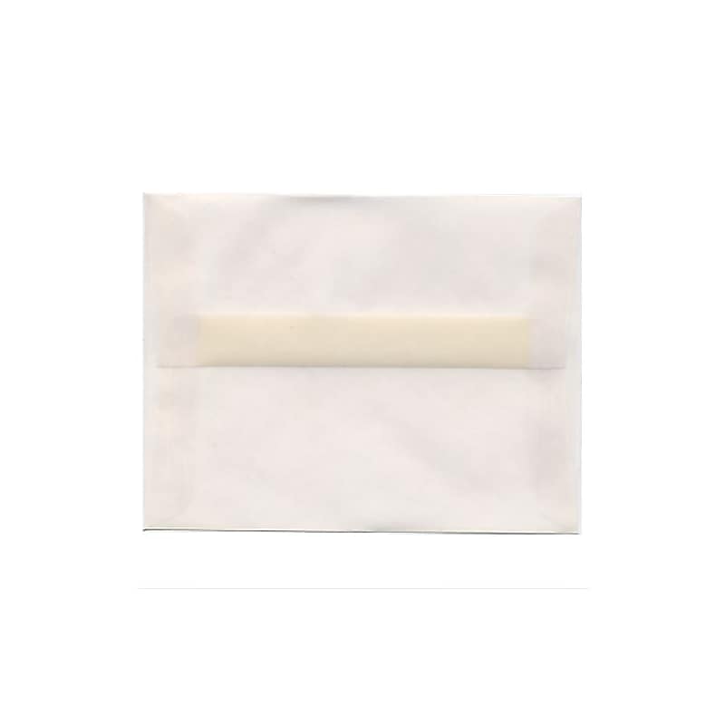 JAM Paper A2 Translucent Vellum Invitation Envelopes, 4.375 x 5.75, Clear, 25/Pack (53794) image 1