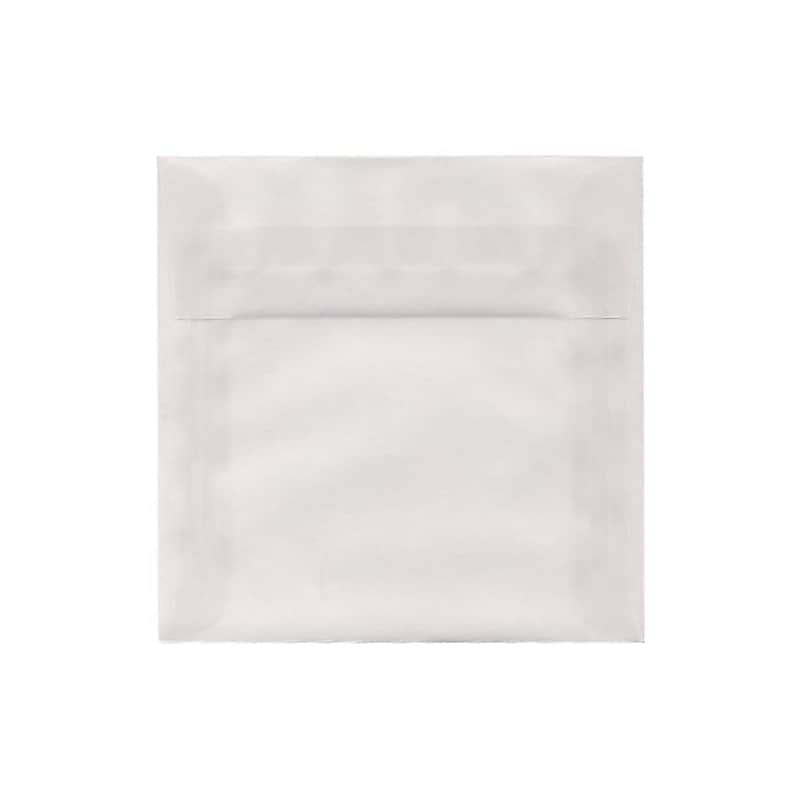 JAM Paper 6 x 6 Square Translucent Vellum Invitation Envelopes, Clear, 25/Pack (GTGN515) image 1