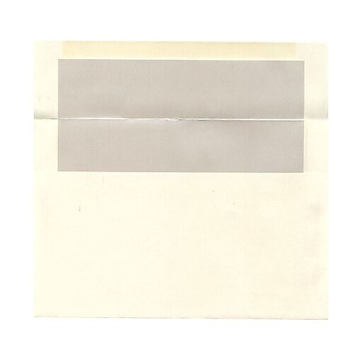JAM Paper® A9 Foil Lined Envelopes, 5.75 x 8.75, Ivory with Ivory Lining, 25/pack (532412544) at