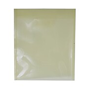 JAM Paper® Plastic Envelopes with Tuck Flap Closure, Letter Open End, 9.875 x 11.75, Yellow, 12/Pack (1541734)