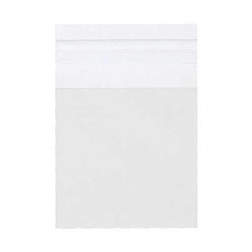JAM Paper Cello Sleeves with Peel & Seal Closure, 3.25 x 3.25, Clear