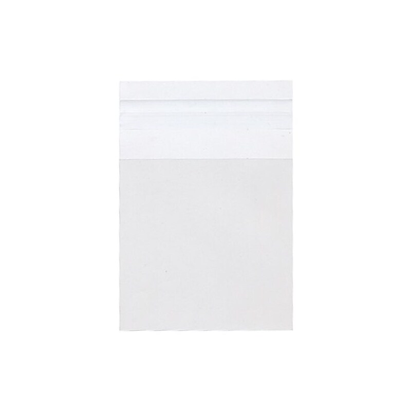 JAM Paper Cellophane Envelopewith Peel & Seal Closure, 3.25 x 3.25, Clear, 100/Pack (3.25X3.25CELLO) image 1