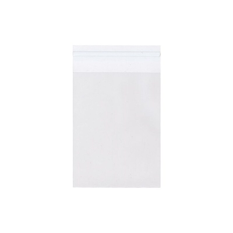 JAM Paper Cellophane Envelope with Peel & Seal Closure, A6, 4.9375 x 6.5625, Clear, 100/Pack (A6CELLO) image 1