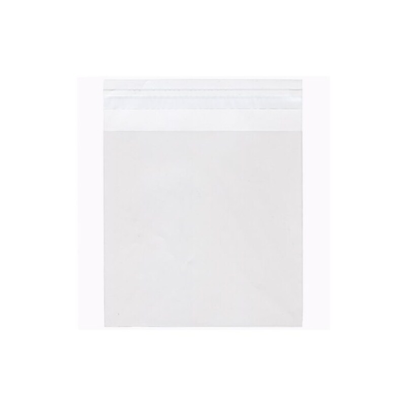 JAM Paper Cellophane Envelope with Peel & Seal Closure, 5.75 x 5.75, Clear, 100/Pack (5.75X5.75CELLO) image 1