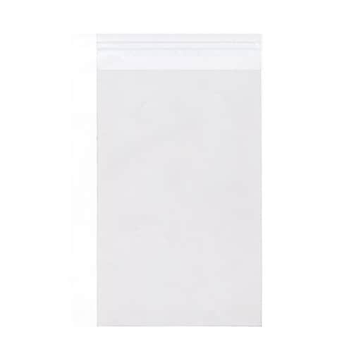 JAM Paper Cello Sleeves with Peel & Seal Closure, 10 x 13, Clear, 100