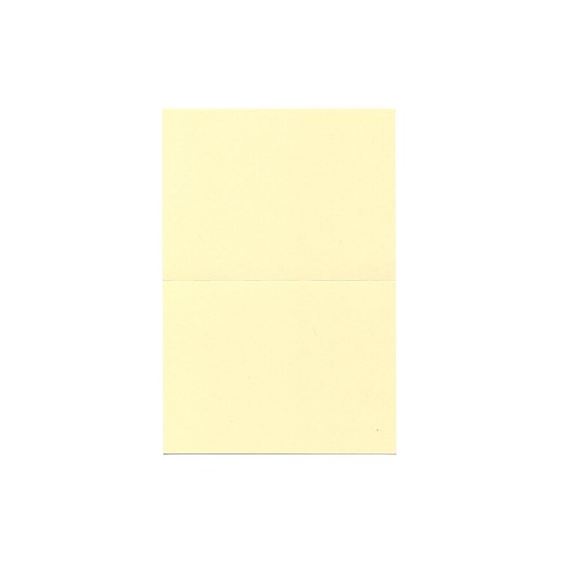 JAM Paper® Blank Foldover Cards, A6 Size, 4 5/8 x 6 1/4, Ivory, 100/Pack (309920) image 1