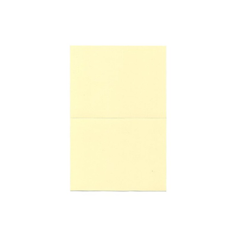 JAM Paper® Strathmore Foldover Cards, A7 Size, 5.25 x 7.25, 80lb Ivory Wove, 25/Pack (37806092) image 1