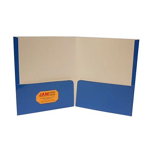 Shop Staples for JAM Paper® Glossy Two Pocket Presentation Folders