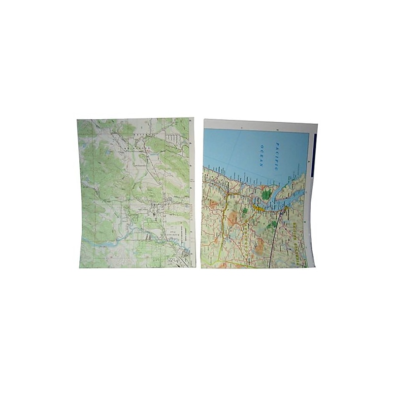 JAM Paper® Colored Map Paper, 24 lbs., 8.5" x 11", Map Design, 25 Sheets/Pack (163969) image 1
