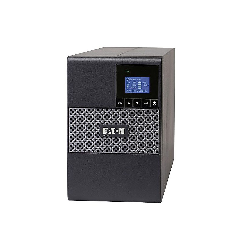 Eaton 5P 1500 Tower 1440VA UPS, 8-Outlets, Silver/Black (5P1500) image 1