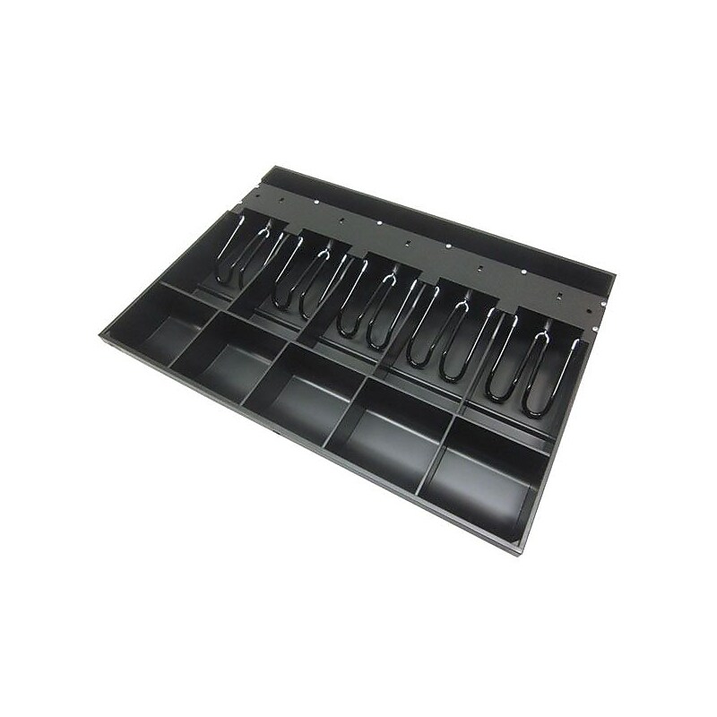 APG Universal Till Cash Drawer, 10 Compartment, Black (PK-15TA-03-BX) image 1
