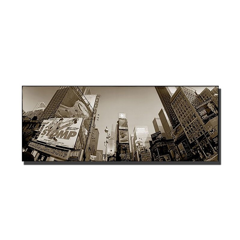 Trademark Fine Art Preston 'Times Square' Canvas Art 12x32 Inches image 1