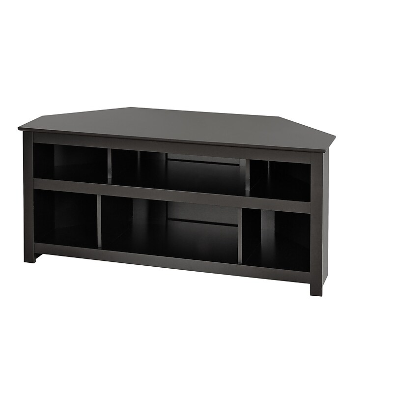 Prepac Vasari Corner TV Stand, Black (BCV-4722) image 1