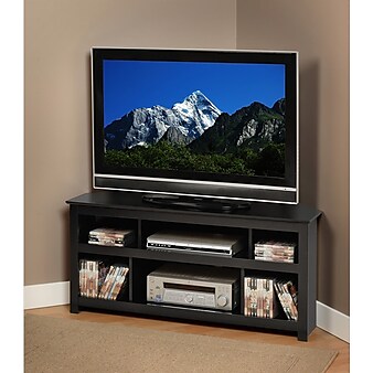 Prepac Vasari Corner TV Stand, Black (BCV-4722)