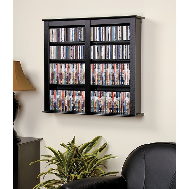 Prepac™ Double Wall Mounted Storage, Black image 1