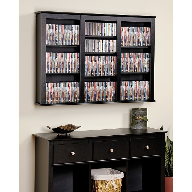 Prepac™ Triple Wall Mounted Storage, Black image 1