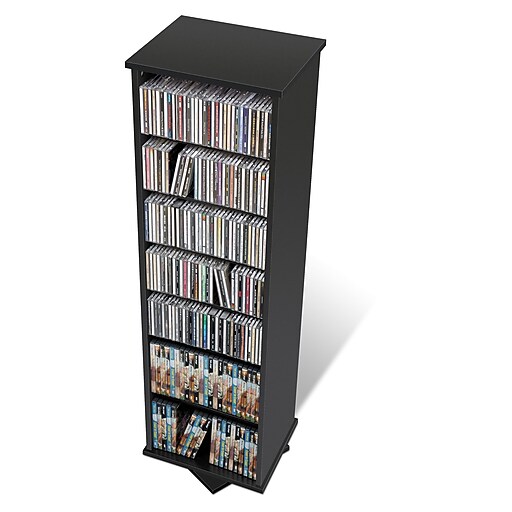 Prepac™ 2-Sided Spinning Tower, Black | Staples