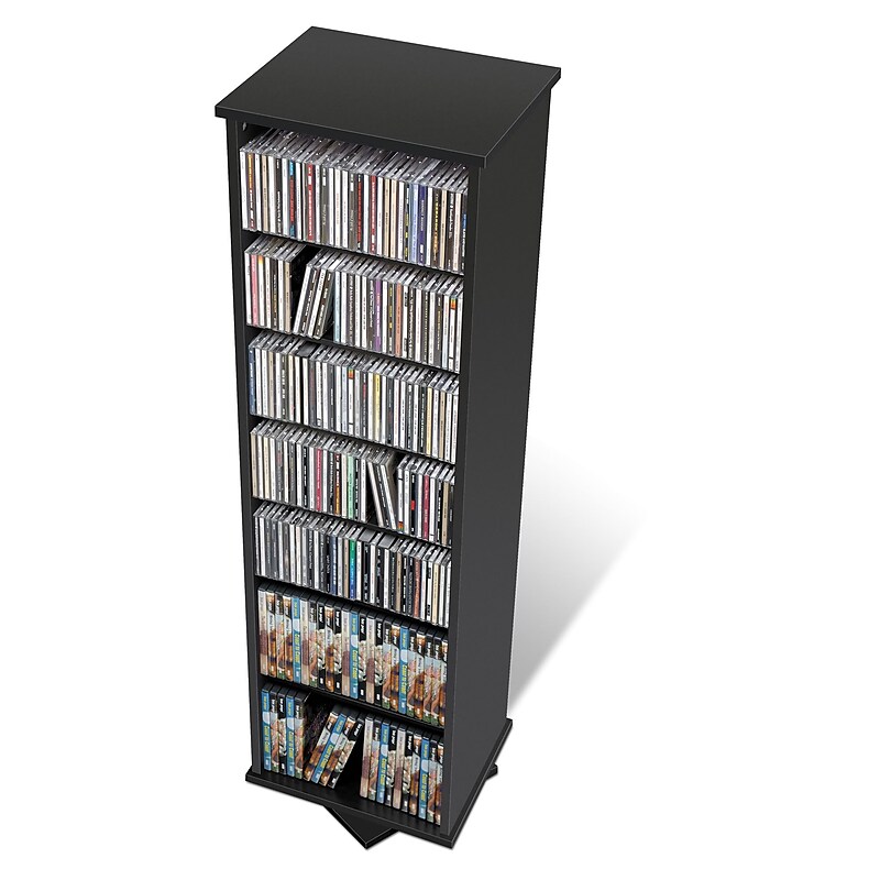 Prepac™ 2-Sided Spinning Tower, Black image 1