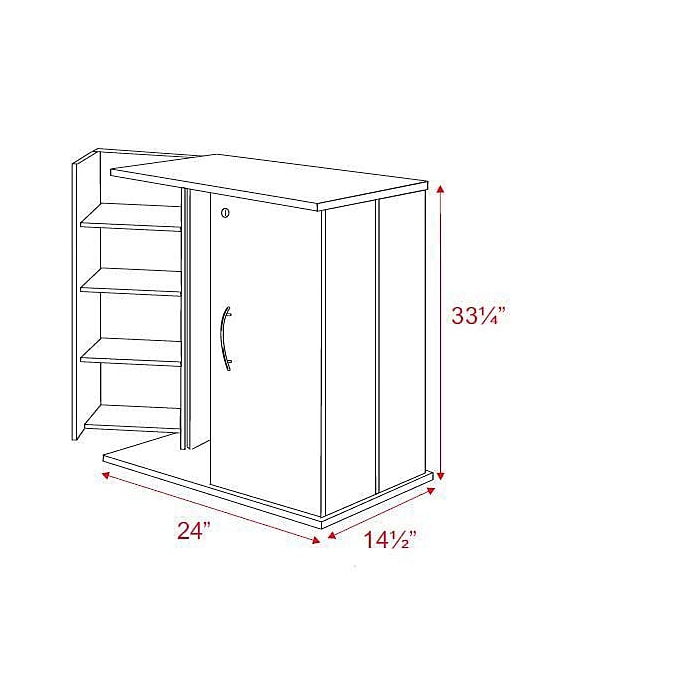 Prepac™ Locking Media Storage Cabinet, Black (BVS-0136) | Staples