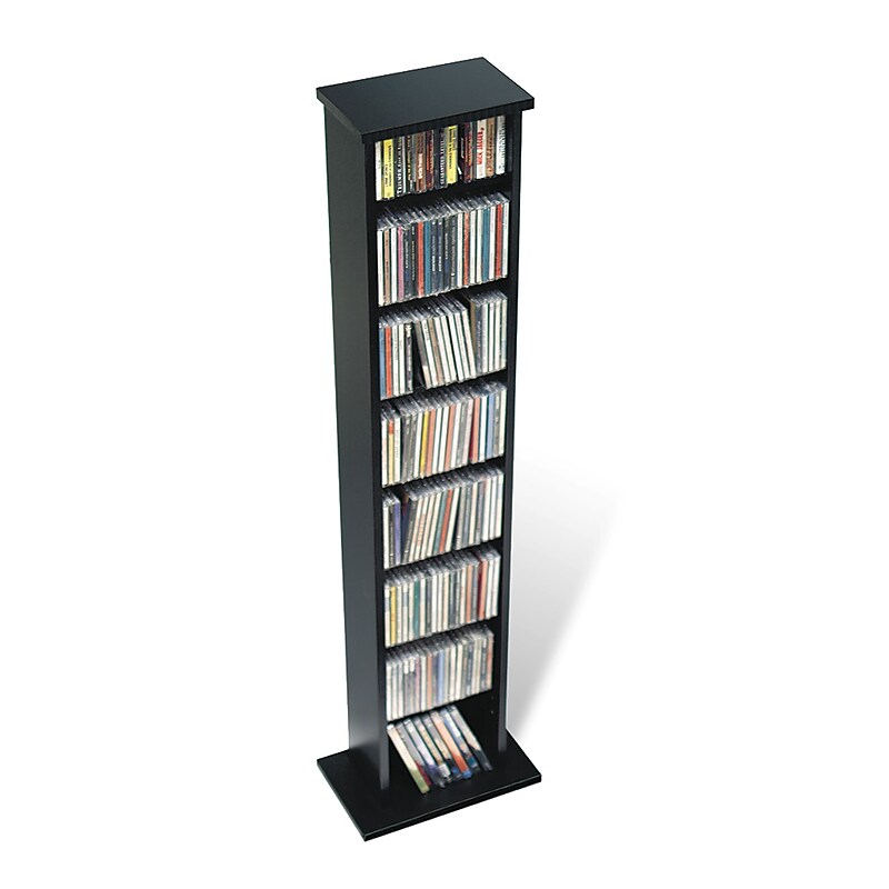 Prepac™ Slim Multimedia Storage Tower, Black image 1