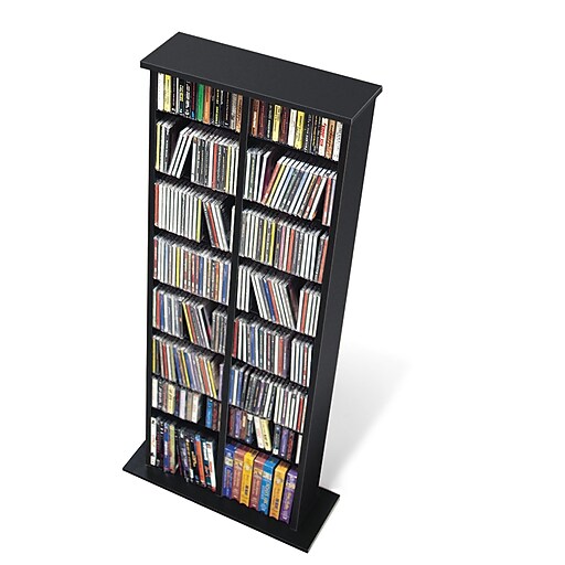 Prepac™ Double Multimedia Storage Tower, Black (BMA0320) Staples