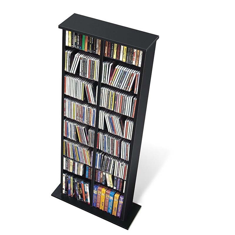 Prepac™ Double Multimedia Storage Tower, Black (BMA-0320) image 1