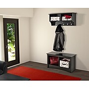 Prepac™ Wide Hanging Entryway Shelf, 36" x 11.5", Black
