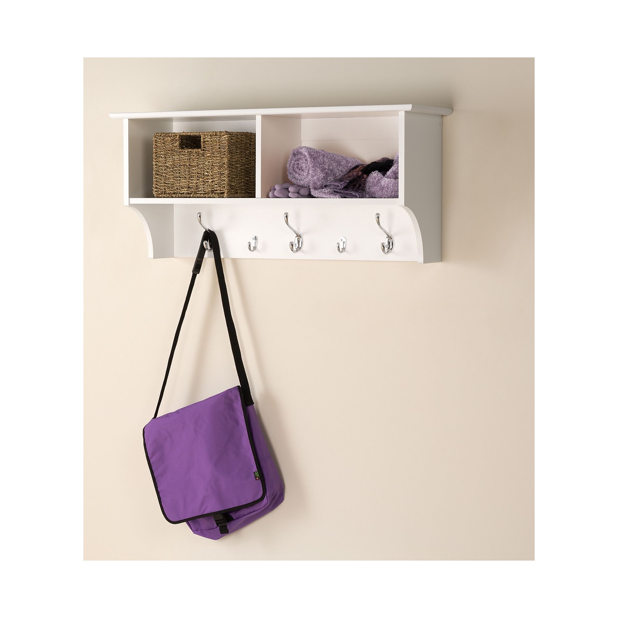 Prepac Wide Hanging Entryway Shelf, 36″ x 11.5″, White (WEC-3616) Sansujyuku sansujyuku.com