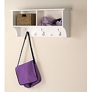 Prepac™ Wide Hanging Entryway Shelf, 36" x 11.5", White (WEC-3616)