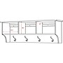 Prepac™ Sonoma Entryway Cubbie Shelf, 48" x 11.5", White~#|#~m000070300_sc7