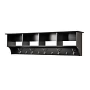 Prepac™ Wide Hanging Entryway Shelf, 60" x 11.5", Black