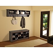 Prepac™ Wide Hanging Entryway Shelf, 60" x 11.5", Espresso